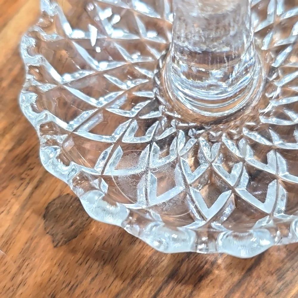 Crystal Vintage Ring Trinket Dish